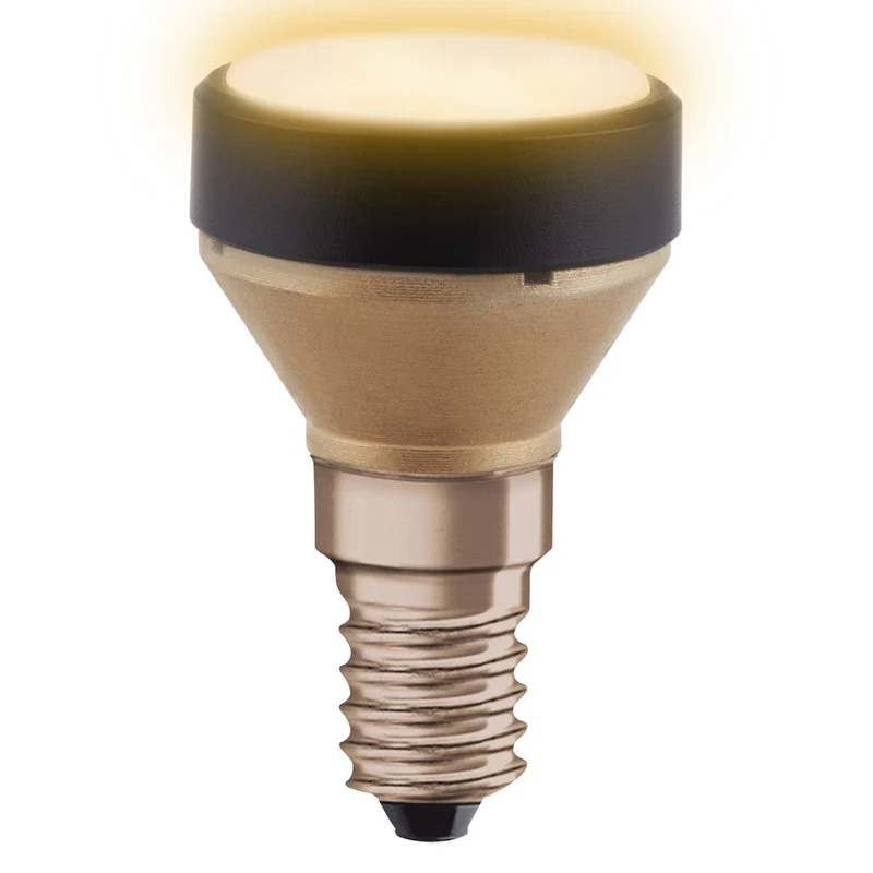 OSRAM LAMPADA LED PIATTA Lampada LED dal design ultracompatto, 2700K, 3.5W, opaca, E14, bianco caldo