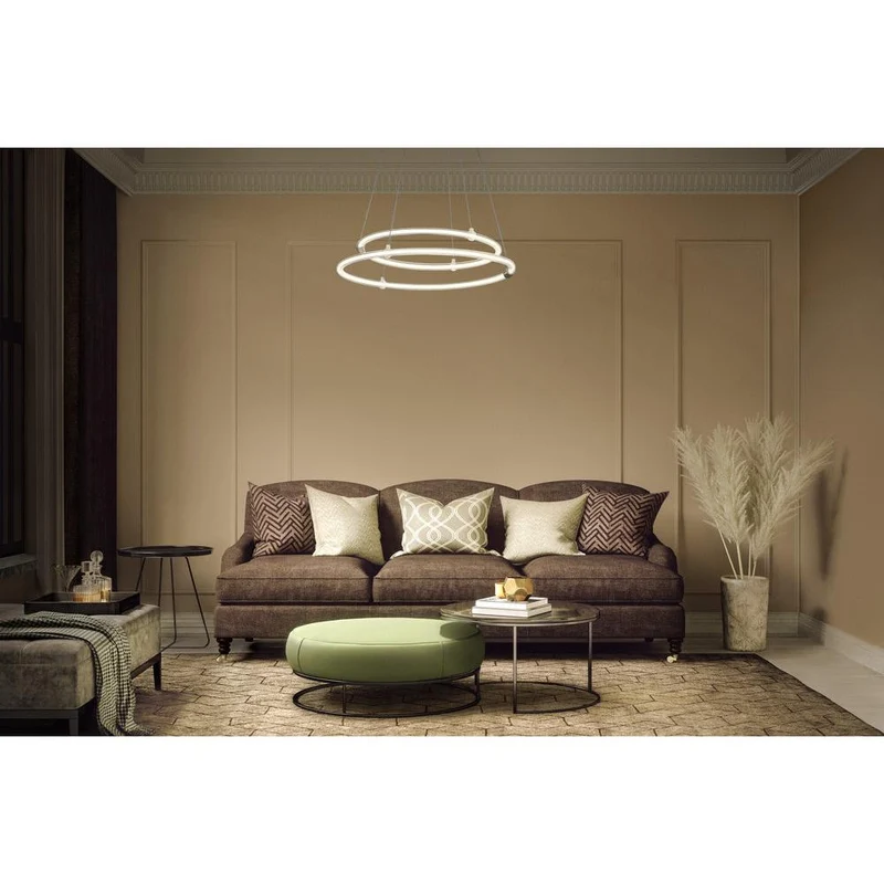 LEDVANCE DECOR Aura lampada a sospensione a 2 pezzi, 3000K, 21W, 2400lm, Click DIM