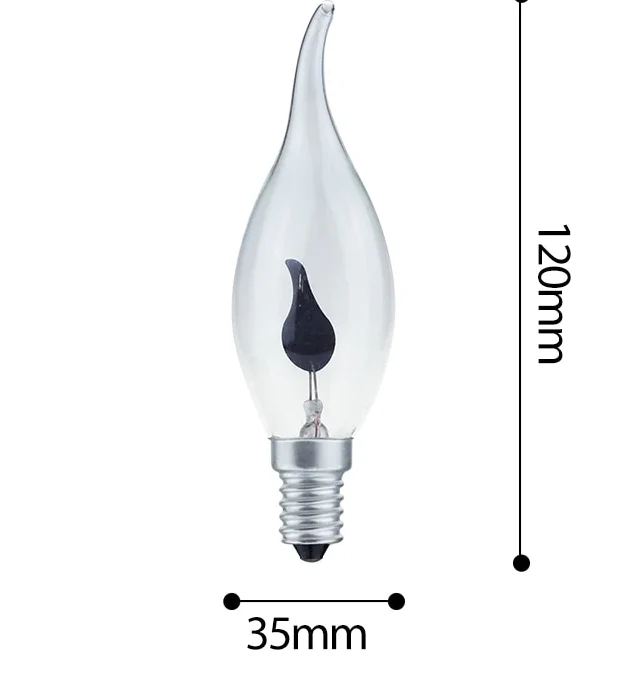 Ampoule E14 à Led (3W) Feu Flamme