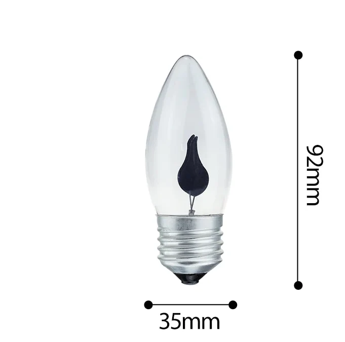 Ampoules E27 à Led (3W) Feu Ovale