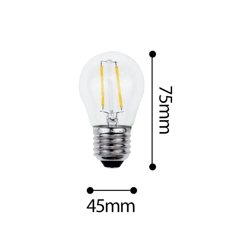 Ampoule E27 à Led (2 À 8W) Forme Bulle