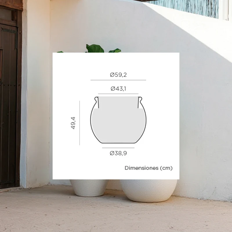 Vaso tondo BEGONIA 60