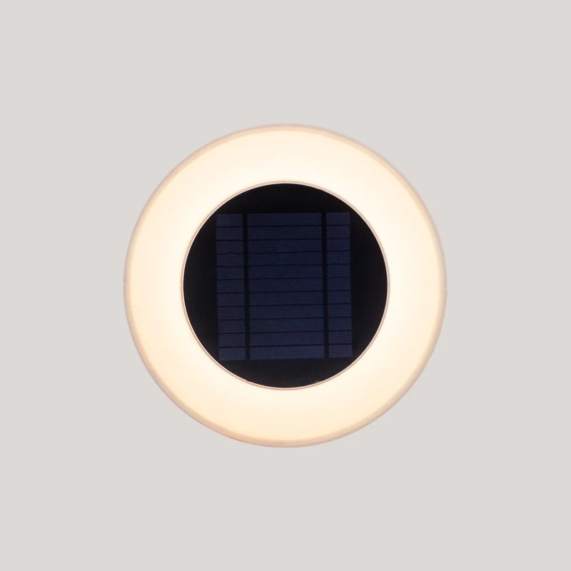 Confezione da 2 pezzi - Applique rotonda WALLY DISK con carica solare
