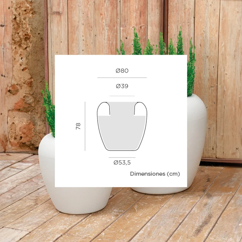 Vaso tondo ARECA 80