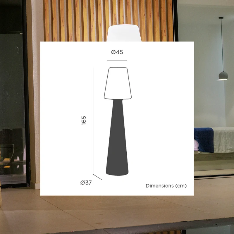 Lampada da terra ricaricabile senza fili Lola 165 POP