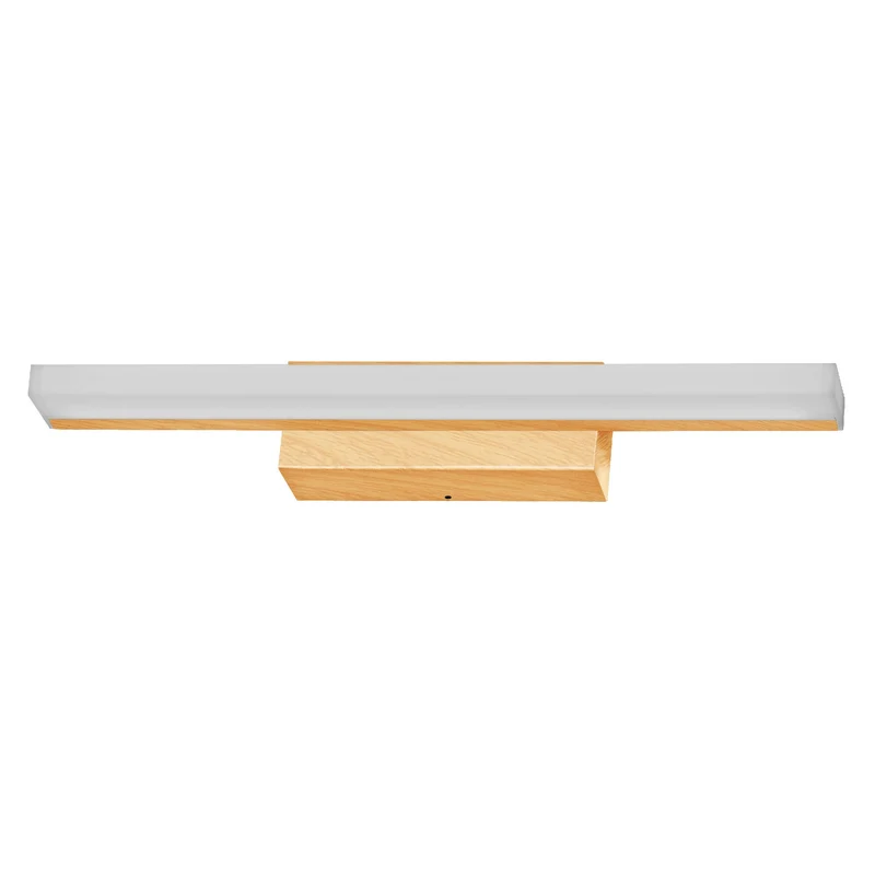 LEDVANCE Orbis Specchio Lampada da Specchio, Bagno, Click-CCT, 6.8W, 40cm, Decorazione in Legno, IP44