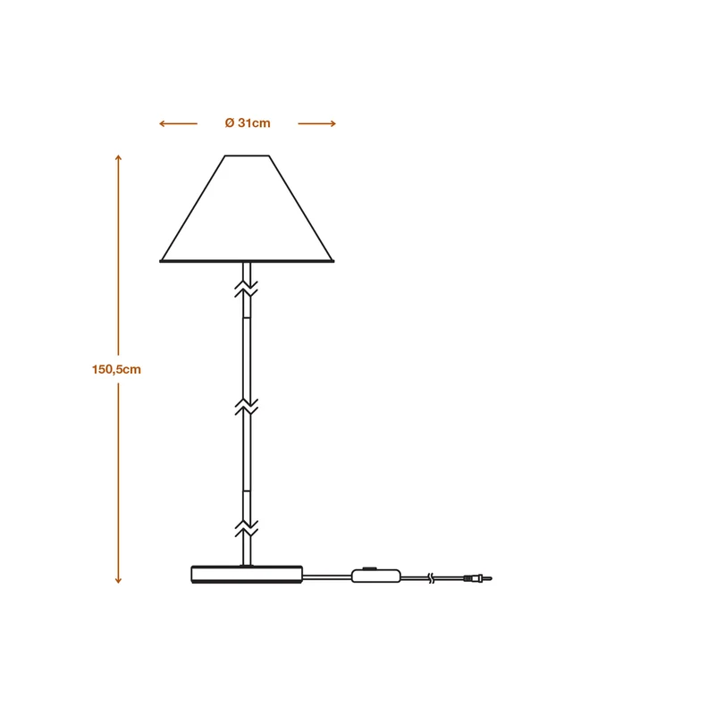 LEDVANCE DECOR Lampada da terra Decor Pulp bianco, E27, dimmerabile