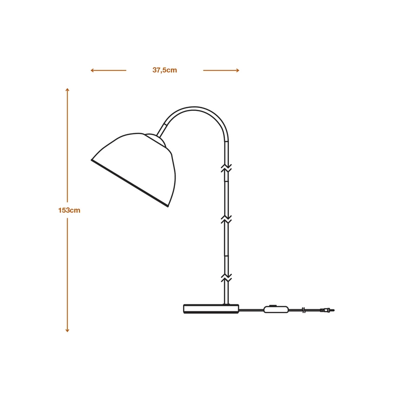 LEDVANCE DECOR Lampada da terra Decor Camel Bell bianco, E27 dimmerabile