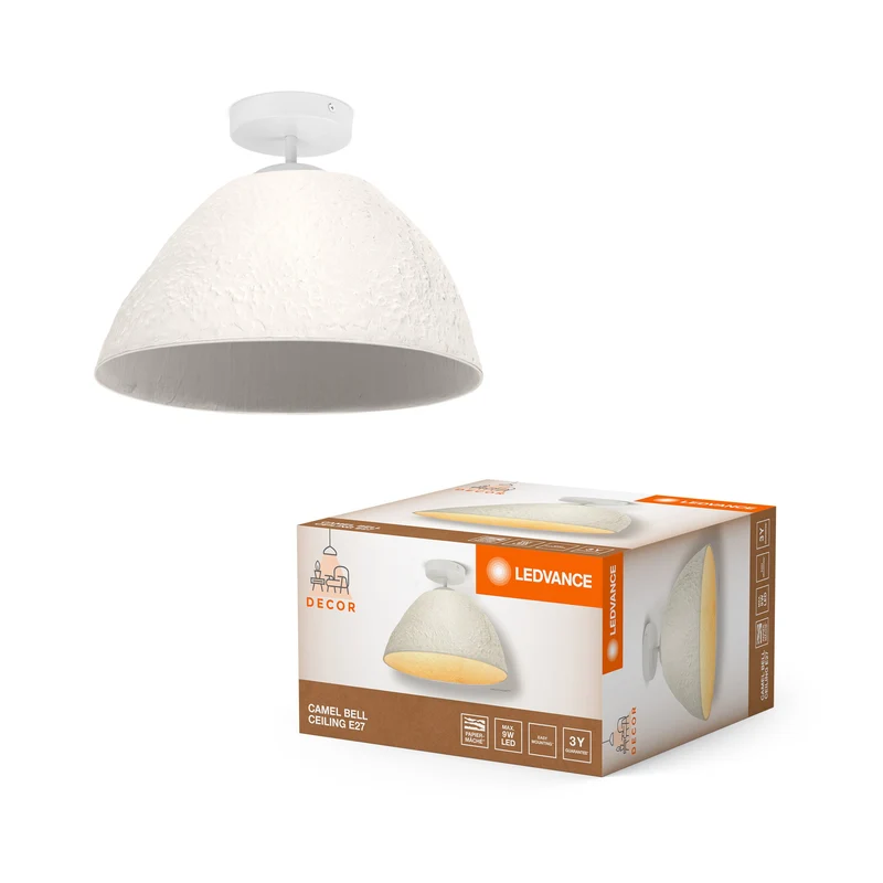 Plafoniera LEDVANCE DECOR Decor Camel Bell bianca, E27, 375 mm