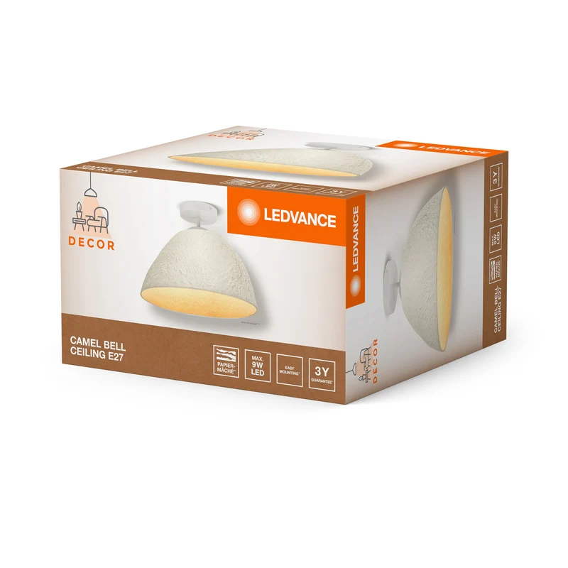 Plafoniera LEDVANCE DECOR Decor Camel Bell bianca, E27, 375 mm