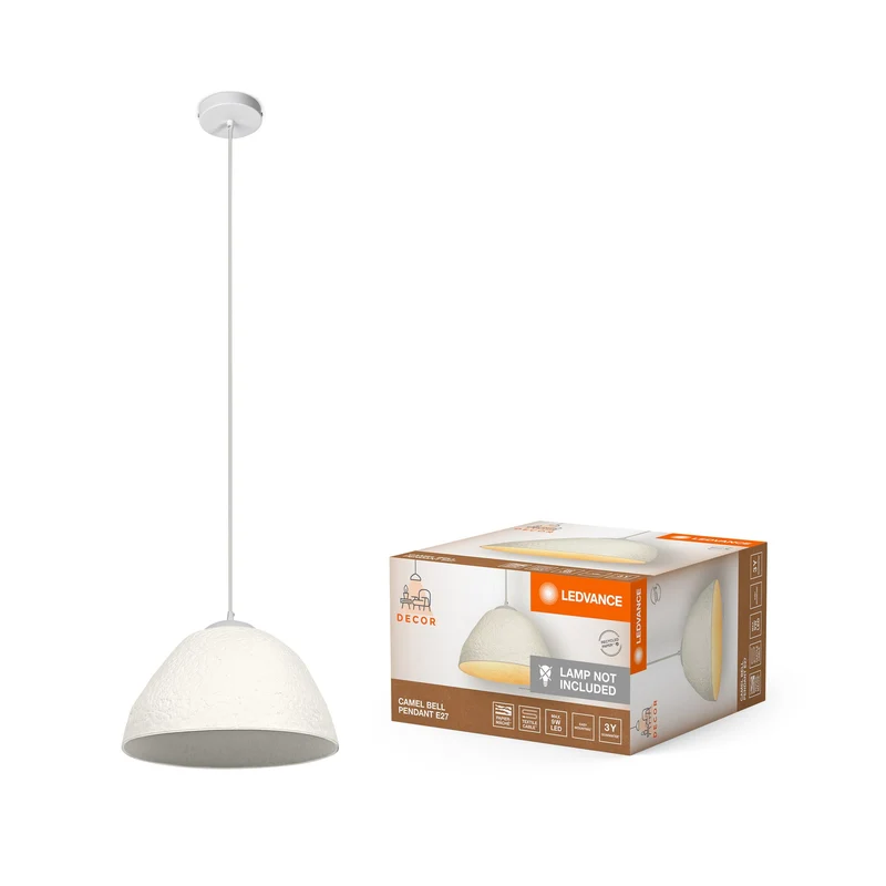 Lampada a sospensione LEDVANCE DECOR Decor Camel Bell bianca, E27, 375 mm