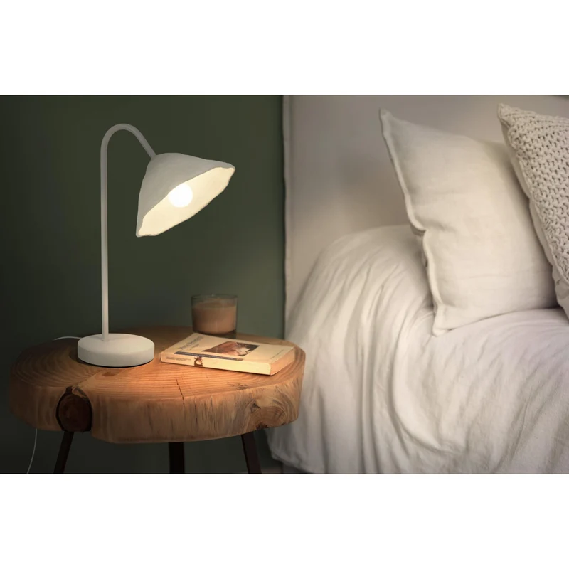 Lampada da tavolo LEDVANCE DECOR Decor Lotus Leaf bianca, E14, dimmerabile