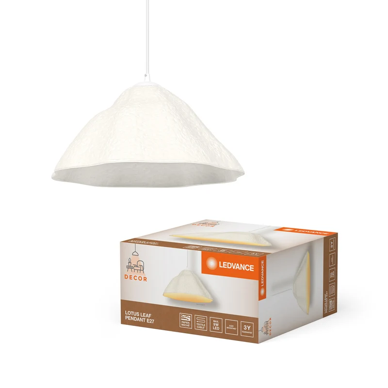 Lampada a sospensione LEDVANCE DECOR Decor Lotus Leaf bianca, E27, 396 mm