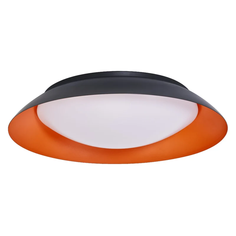 LEDVANCE ORBIS Plafoniera a piastra 45W 480mm nero/arancione