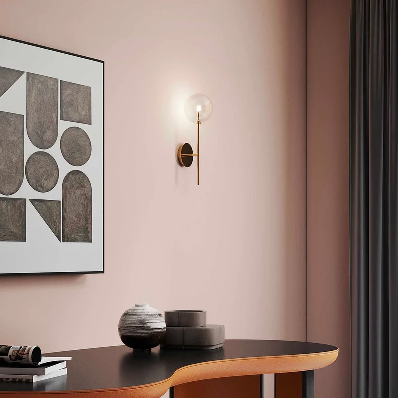 EQUINOXE - Applique murale en acier, style Art déco