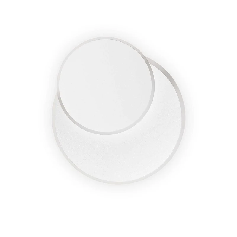 Pouche Round - Applique murale LED rond en acrylique, style contemporain