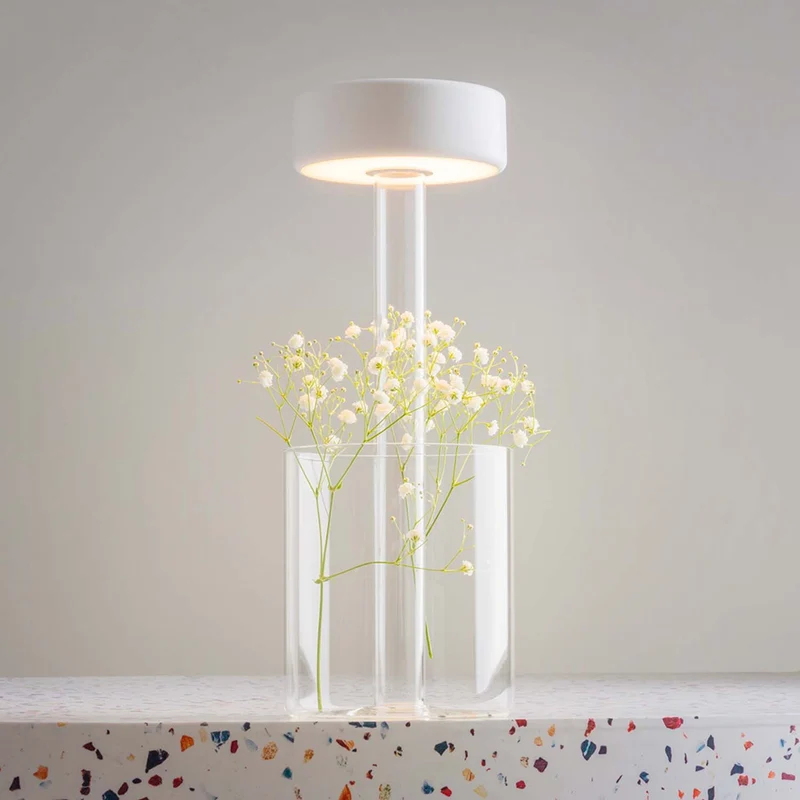 AI - Lampe portative rechargeable, pot de fleur intégré