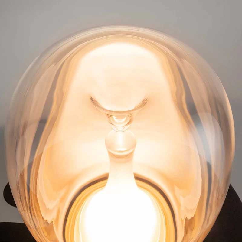 Splash - Lampe à poser à globe lumineux en verre, style contemporain