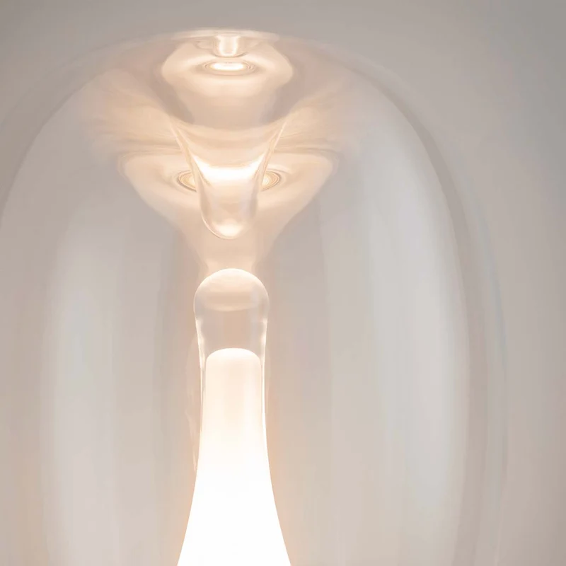 Splash - Lampe à poser à globe lumineux en verre, style contemporain