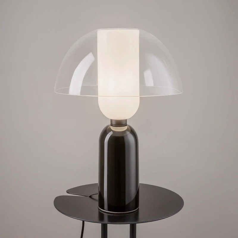 Memory - Lampe à poser de chevet sculpturale en céramique, style contemporain