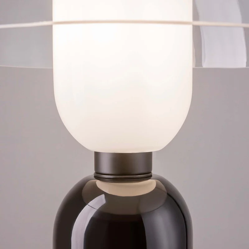 Memory - Lampe à poser de chevet sculpturale en céramique, style contemporain