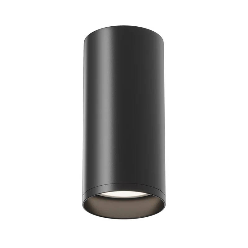 Focus - Spot cylindrique en acier, style contemporain