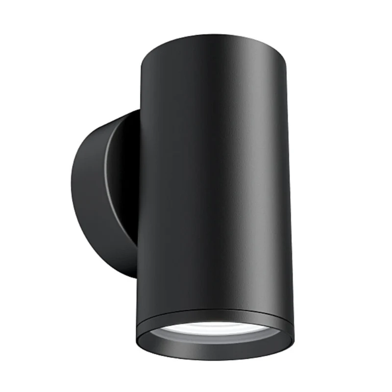 Focus S - Applique murale cylindrique en acier, style Art déco
