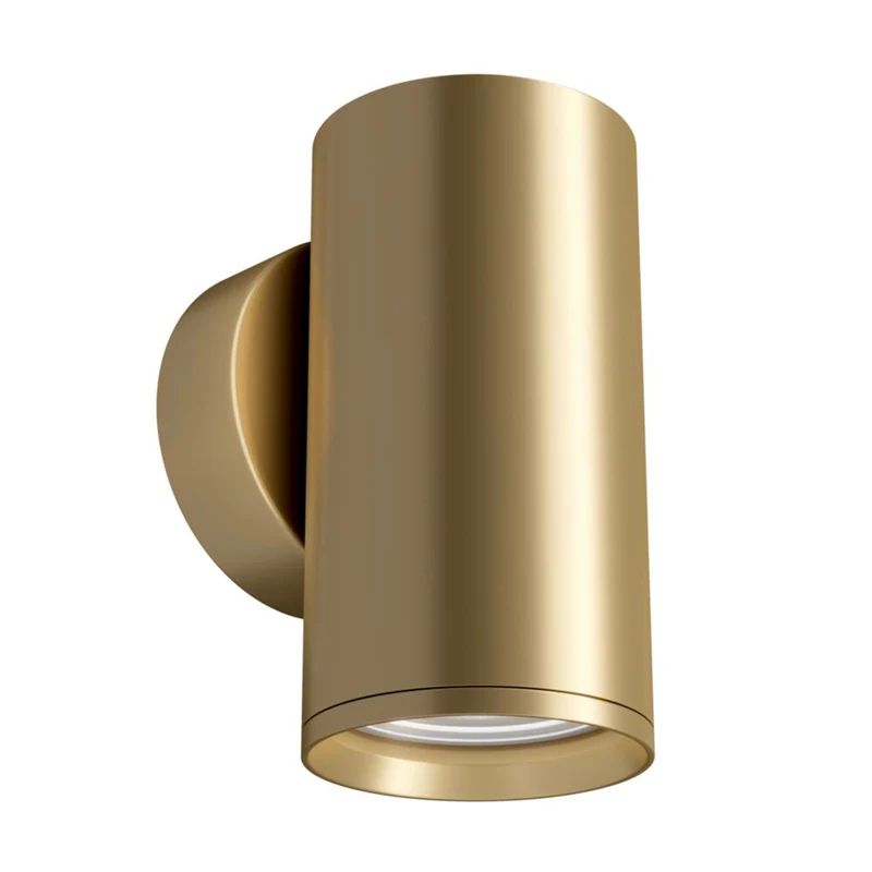 Focus S - Applique murale cylindrique en acier, style Art déco