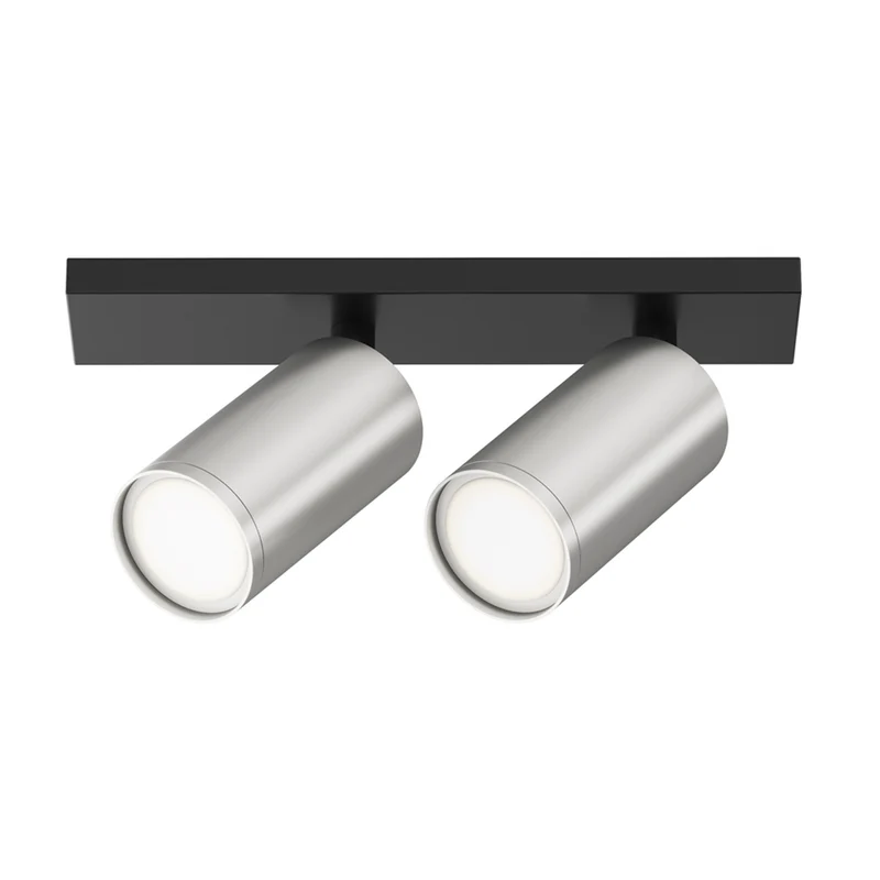 Focus S - Spot double orientable en acier, style contemporain