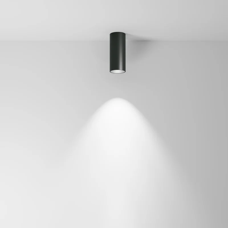 Focus Led - Spot LED cylindrique en aluminium, style contemporain