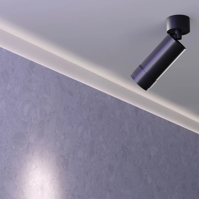 Focus Zoom - Spot LED orientable en acier, style contemporain