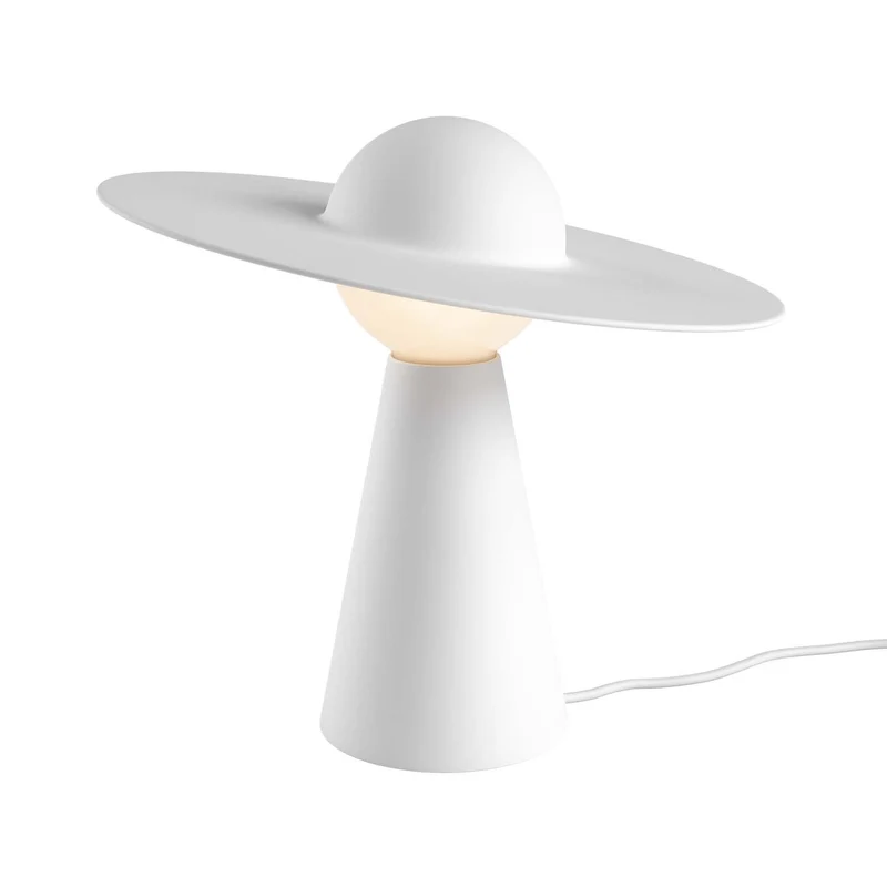 Ceramic - Lampe à poser en céramique blanche, style scandinave
