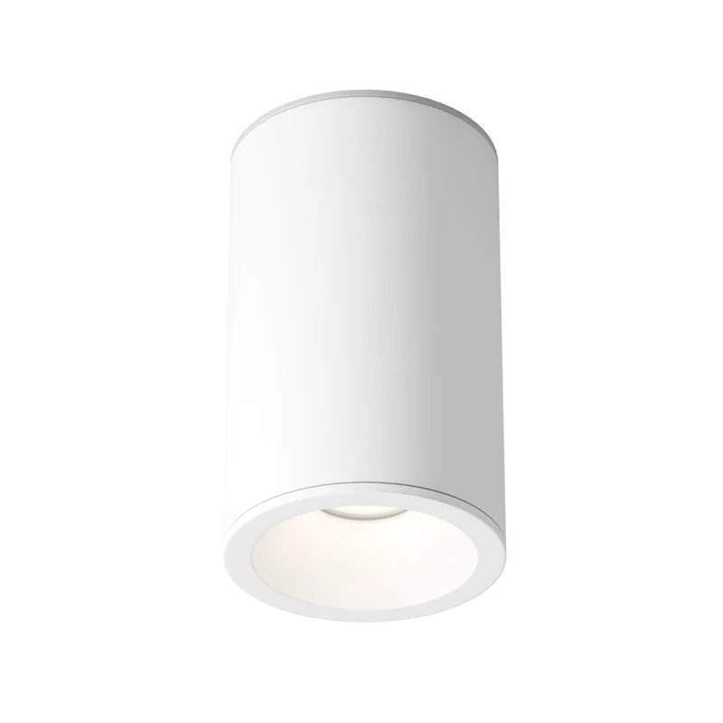 Zoom - Spot en saillie rond étanche en acier, style contemporain