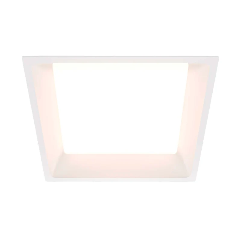 Okno - Spot LED carré encastré en acier, style contemporain