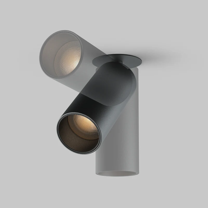 Focus Led - Spot LED semi-encastré en acier, style contemporain