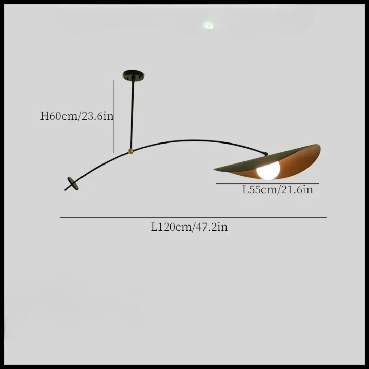 Luminaire Suspendu / CHANTARI NOIR & OR