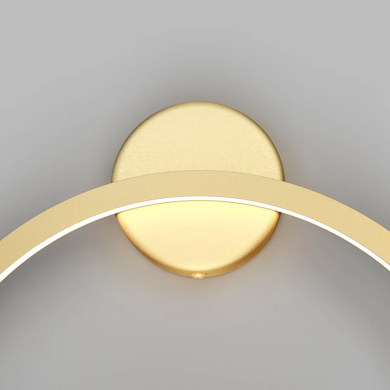 Halo - Applique murale LED annulaire en acier, style Art déco