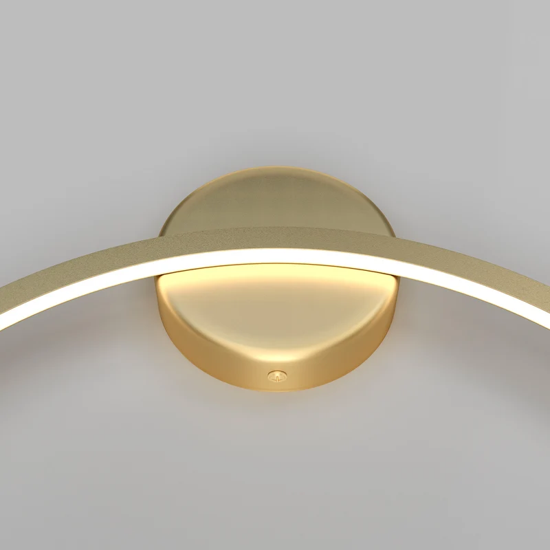 Halo - Applique murale LED annulaire en acier, style Art déco