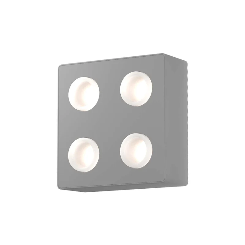 DOMINO - Applique murale LED modulaire en aluminium, largeur 20 cm