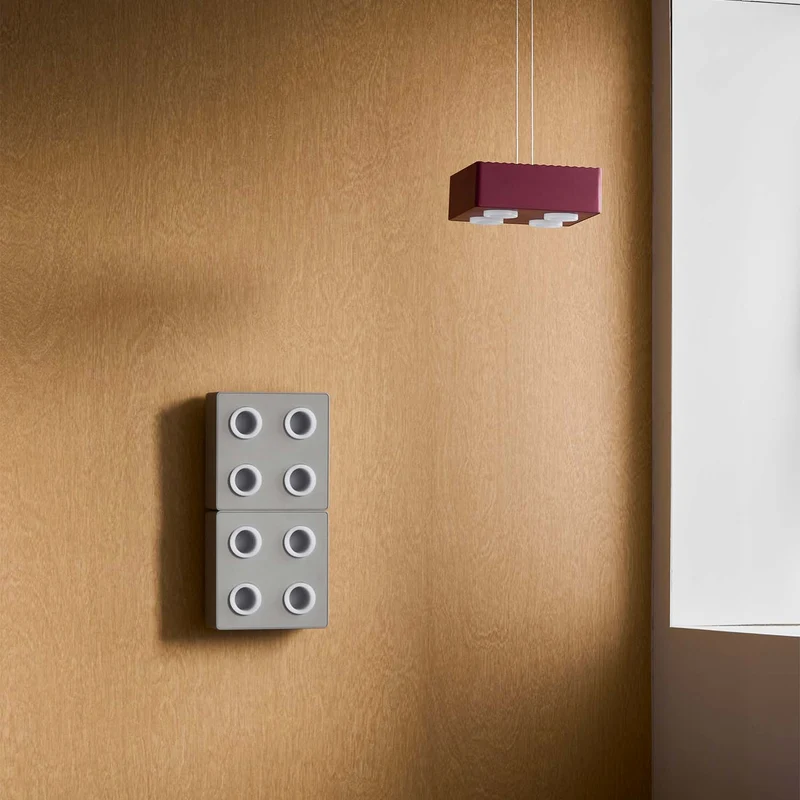 DOMINO - Applique murale LED modulaire en aluminium, largeur 20 cm
