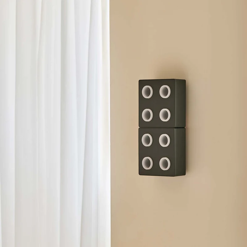 DOMINO - Applique murale LED modulaire en aluminium, largeur 20 cm