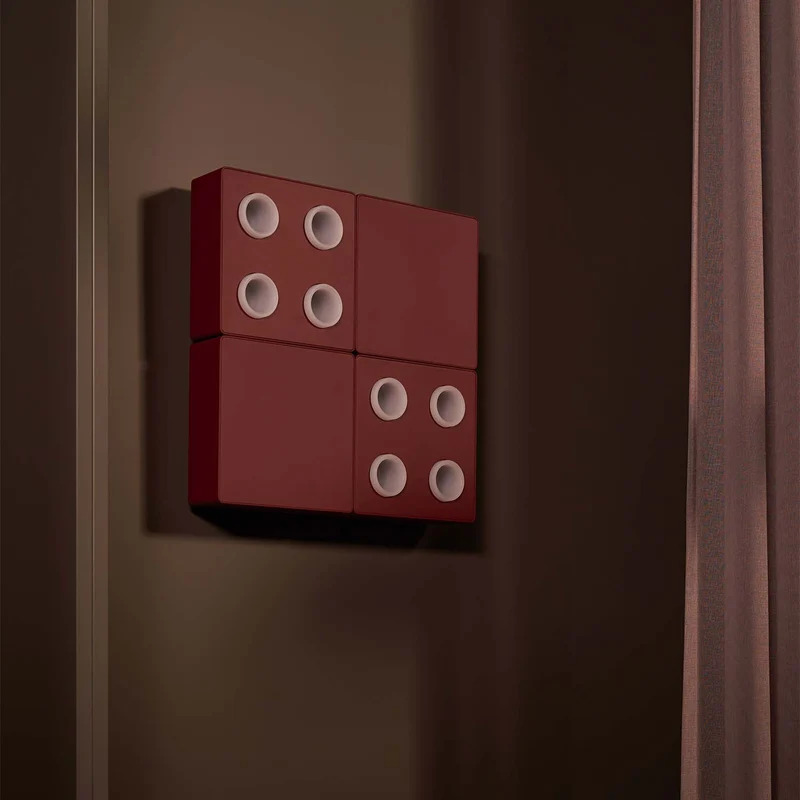 DOMINO - Applique murale LED modulaire en aluminium, largeur 20 cm
