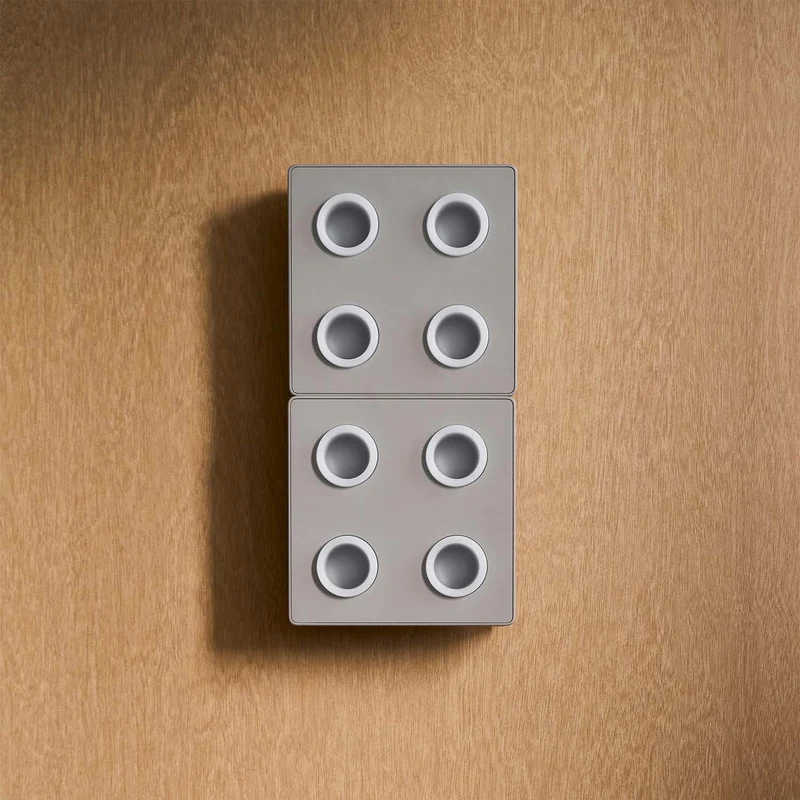 DOMINO - Applique murale LED modulaire en aluminium, largeur 20 cm
