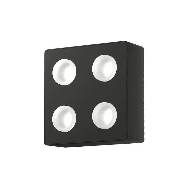 DOMINO - Applique murale LED modulaire en aluminium, largeur 20 cm