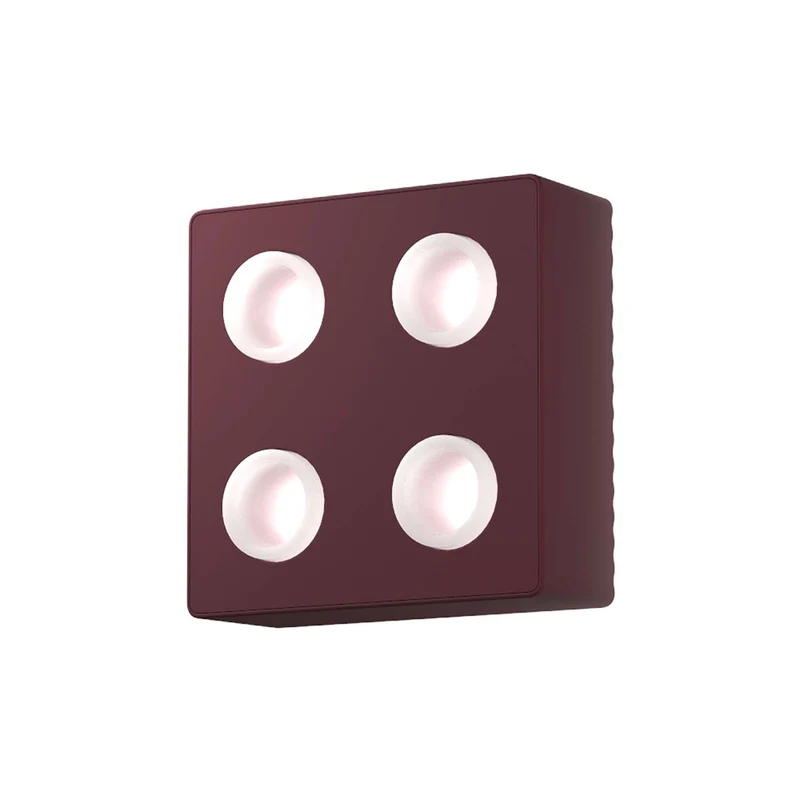 DOMINO - Applique murale LED modulaire en aluminium, largeur 20 cm