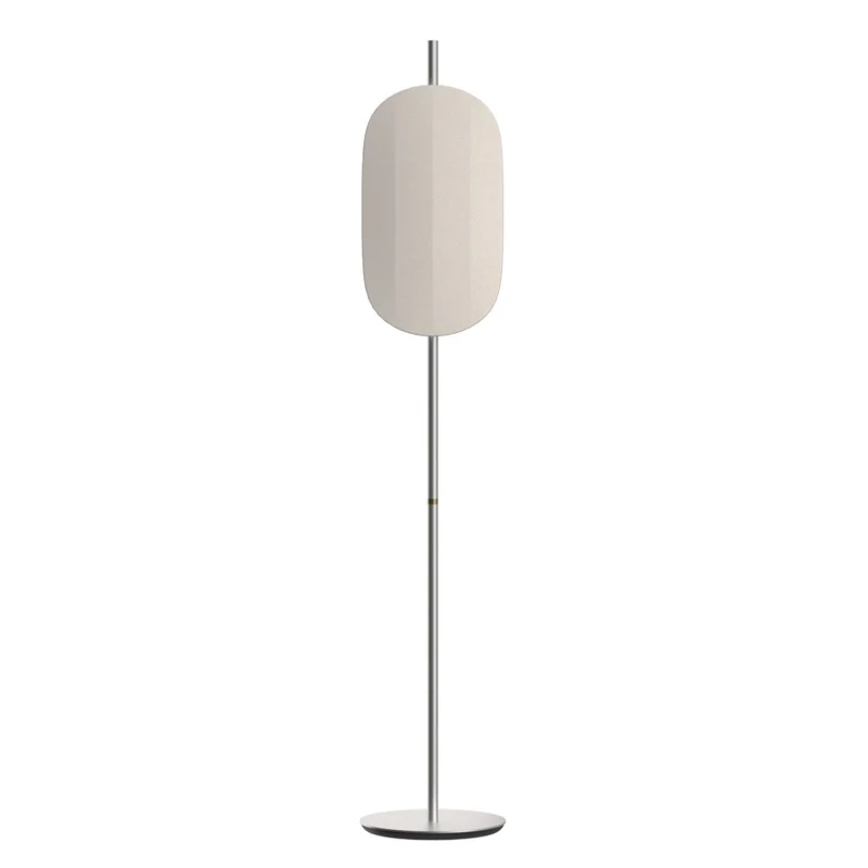 VOYAGE - Lampadaire LED contemporain en aluminium et tissu, hauteur 172 cm