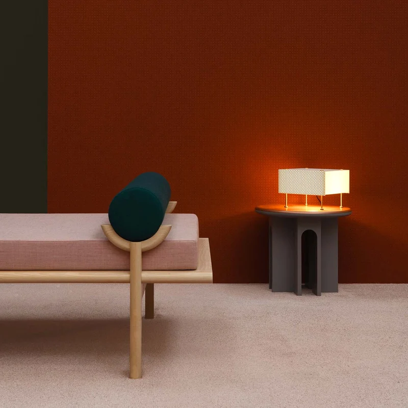 G61 - Lampe à poser en acier, style vintage