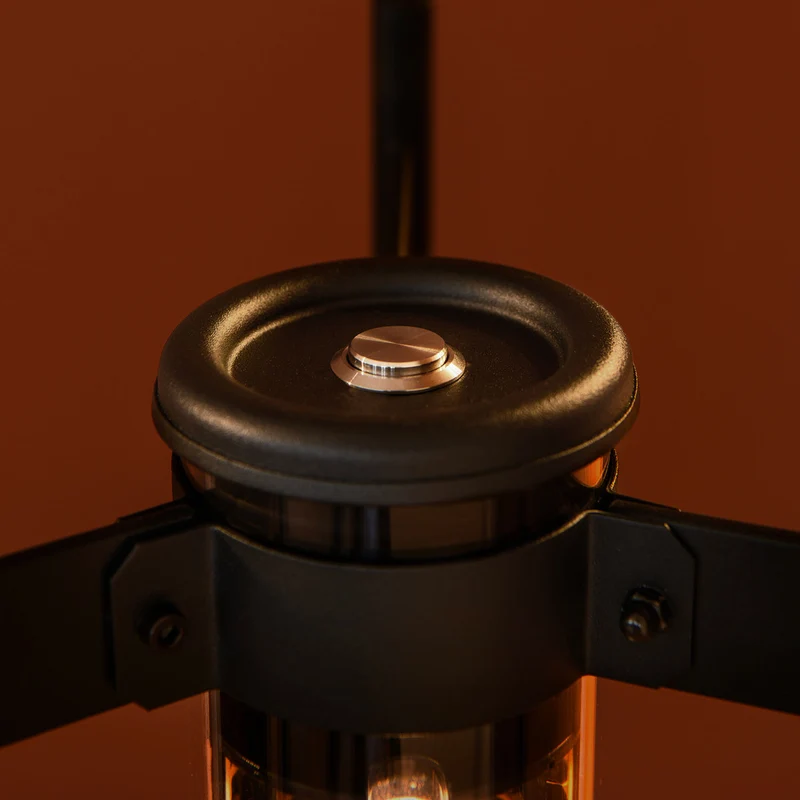 ELGAR - Lampadaire LED en acier et verre, style industriel