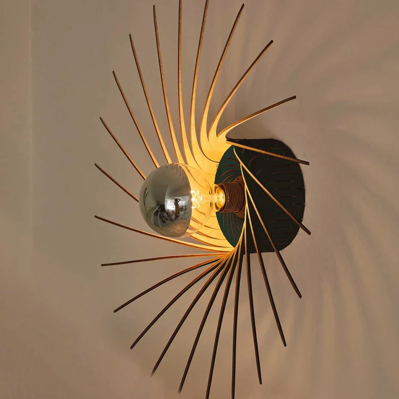 Sanpedro - Applique murale en bouleau FSC, style contemporain