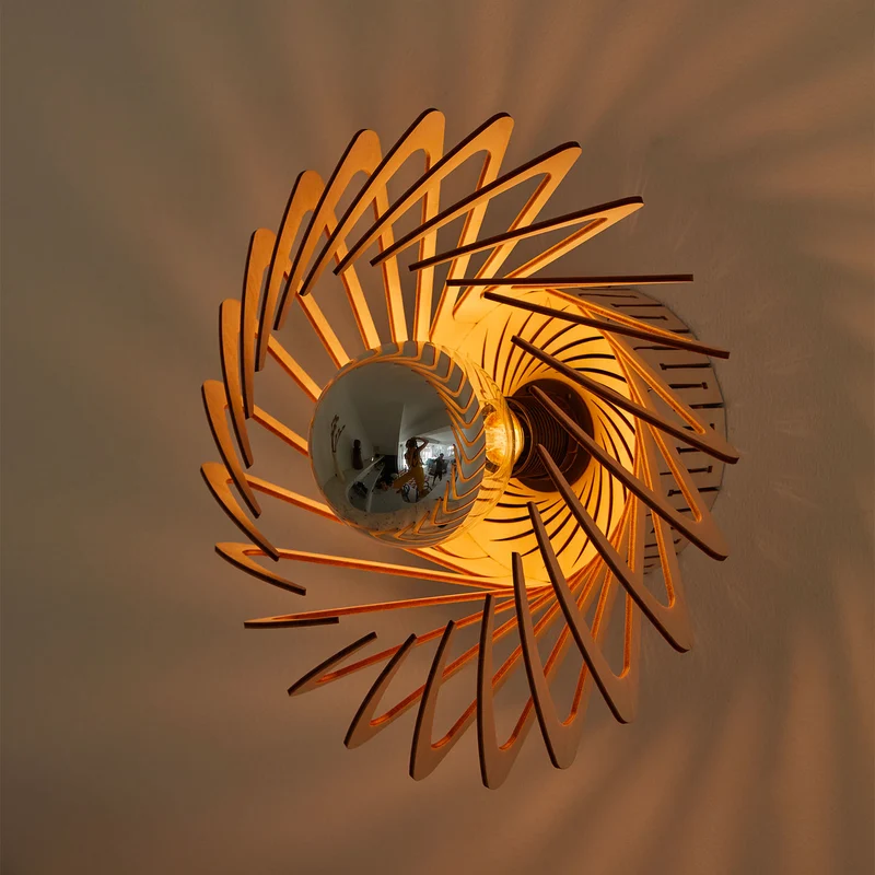 Pianumayo - Applique murale en bouleau FSC et lin, style contemporain